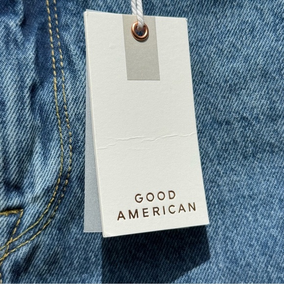 Good American Good Boy Straight Split Hem Jeans Women’s 14/32 NWT - Picture 6 of 10